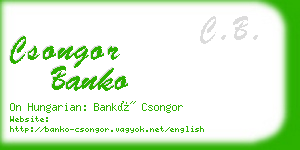 csongor banko business card